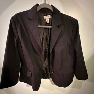 Black Vintage Cropped Blazer